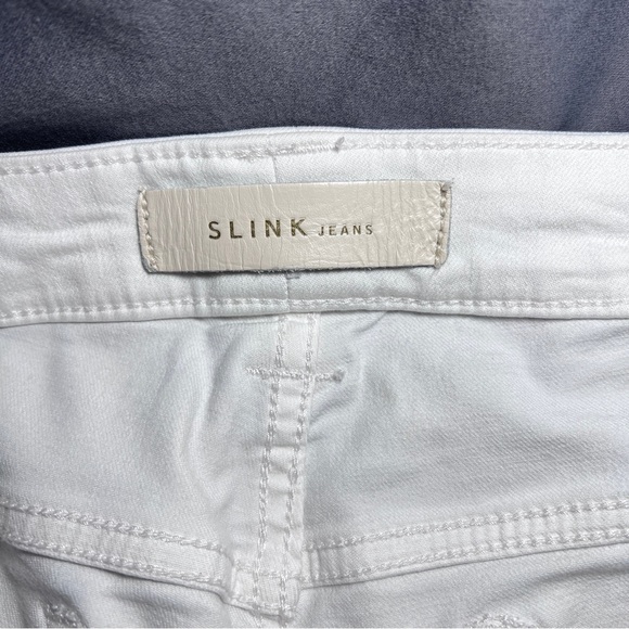 Slink Jeans Plus “Curvy” Mid-Rise Ankle Skinny Jeans Size 14 <white> - Picture 6 of 10